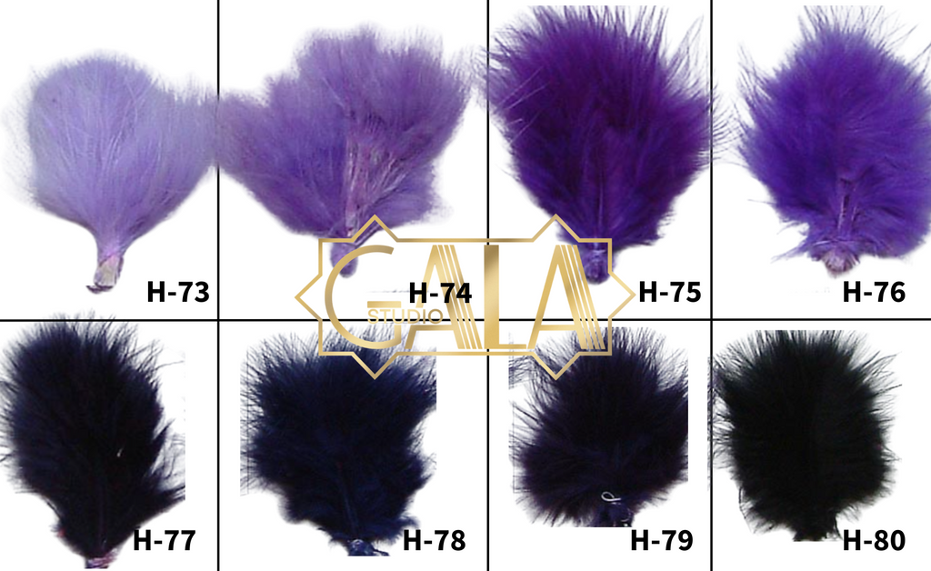 Ventagli Burlesque Decò  MEDIUM – Coppia Ventagli Professionali in Piume - Colore a scelta